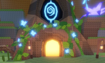 Entrance behind the Enchanted Forest boss