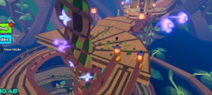 Hidden Secret Fusion Cave area seen from the top staircase